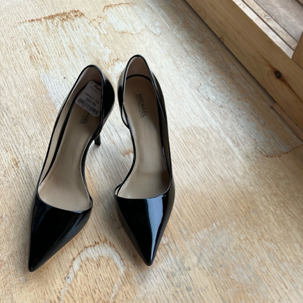 Never worn black patent shoes